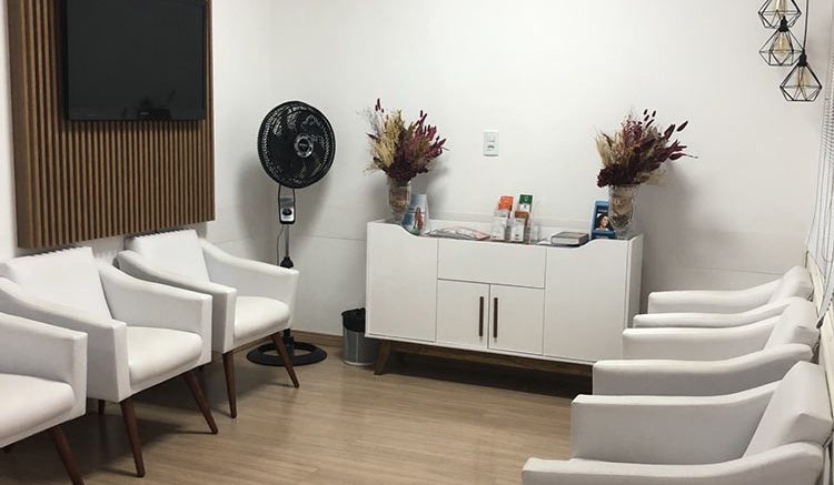 Sala de espera da clínica